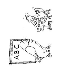 plansa de colorat scoala #3