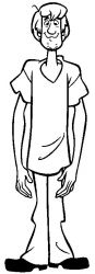 plansa de colorat scooby doo #7