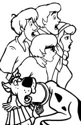 plansa de colorat scooby doo #8