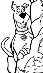 plansa de colorat scooby doo #13
