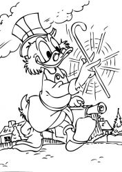 plansa de colorat scrooge mcduck #4