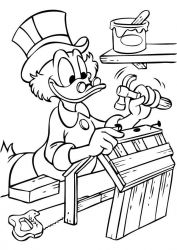 plansa de colorat scrooge mcduck #18