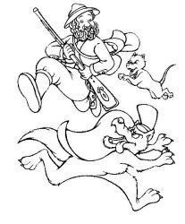 plansa de colorat scufita rosie #7