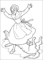 plansa de colorat scufita rosie #15