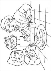 plansa de colorat scufita rosie #16