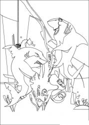 plansa de colorat shark tale #12