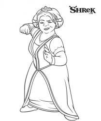 plansa de colorat shrek #9