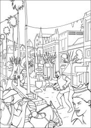 plansa de colorat shrek #10