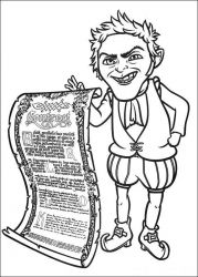 plansa de colorat shrek #14