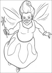 plansa de colorat shrek #2