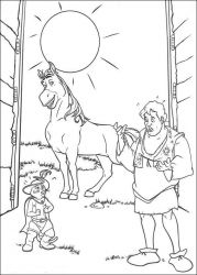 plansa de colorat shrek #6