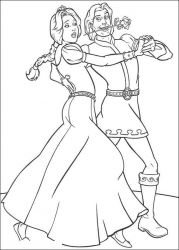 plansa de colorat shrek #13