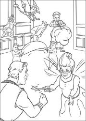 plansa de colorat shrek #20