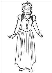 plansa de colorat shrek #1