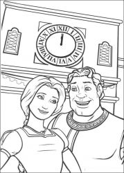 plansa de colorat shrek #4