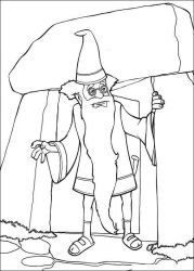 plansa de colorat shrek #15