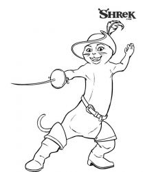 plansa de colorat shrek #16