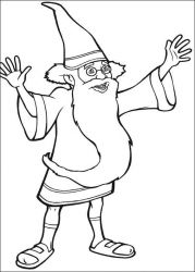 plansa de colorat shrek #19