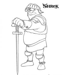 plansa de colorat shrek #21