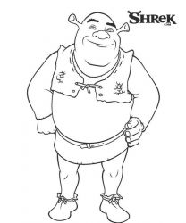 plansa de colorat shrek #4