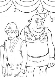 plansa de colorat shrek #10