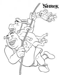 plansa de colorat shrek #11