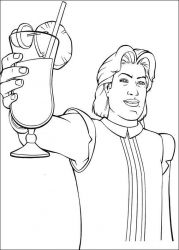 plansa de colorat shrek #3