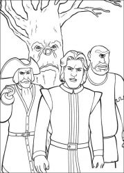 plansa de colorat shrek #4