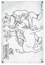 plansa de colorat shrek #11