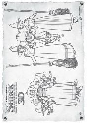 plansa de colorat shrek #12
