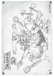 plansa de colorat shrek #15