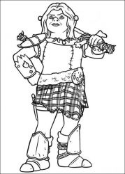 plansa de colorat shrek #21