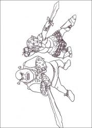 plansa de colorat shrek #2