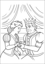 plansa de colorat shrek #8