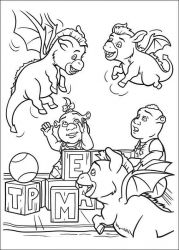 plansa de colorat shrek #16