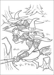 plansa de colorat shrek #9