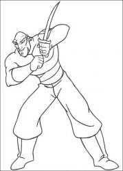 plansa de colorat sindbad #10