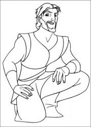 plansa de colorat sindbad #14