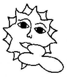 plansa de colorat soarele #11