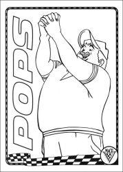 plansa de colorat speed racer #3