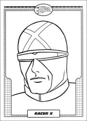 plansa de colorat speed racer #4