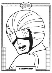 plansa de colorat speed racer #11
