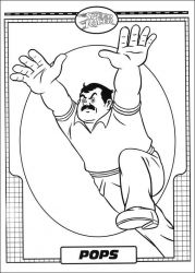 plansa de colorat speed racer #14