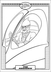 plansa de colorat speed racer #19