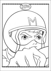 plansa de colorat speed racer #21