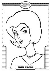 plansa de colorat speed racer #2