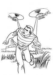 plansa de colorat spiderman #15