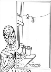 plansa de colorat spiderman #2