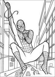 plansa de colorat spiderman #5