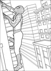 plansa de colorat spiderman #7
